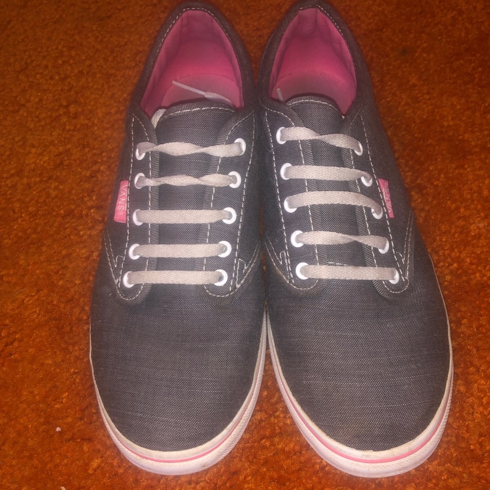 Pink and Gray Vans- Size 7.5 in Women’s